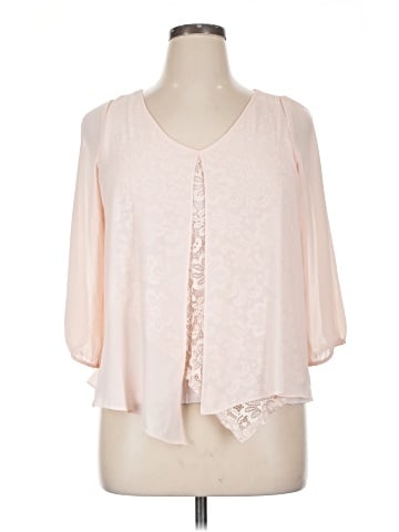 By & By 3/4 Sleeve Blouse (view 1)