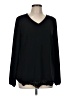 Unbranded 100% Polyester Black Long Sleeve Blouse Size M - photo 1