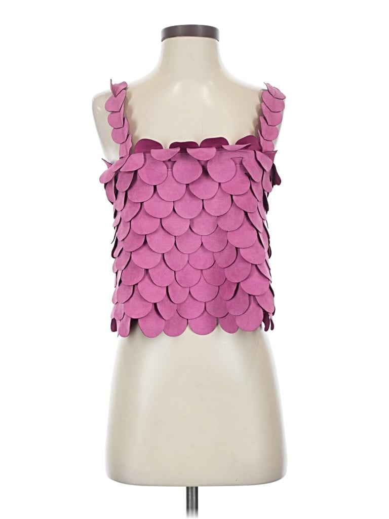 Pre-owned Assorted Brands Sleeveless Top Pink Sweetheart Neckline Tops