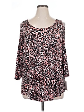 Jm Collection 3/4 Sleeve Blouse