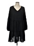 Unbranded 100% Polyester Solid Black Casual Dress Size L - photo 1