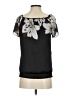 Unbranded 100% Polyester Black Short Sleeve Blouse Size S - photo 2