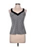 Mainstream Black Silver Sleeveless Top Size 10 - photo 1