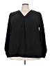 Cotton Bleu Black Long Sleeve Blouse Size 3X - photo 1