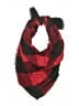 Unbranded Plaid Burgundy Red Scarf One size - photo 1