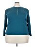 Maggie Lawrence Teal 3/4 Sleeve Top Size 22 - 24 - photo 1