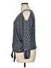 Democracy Stripes Black Long Sleeve Top Size XL - photo 5