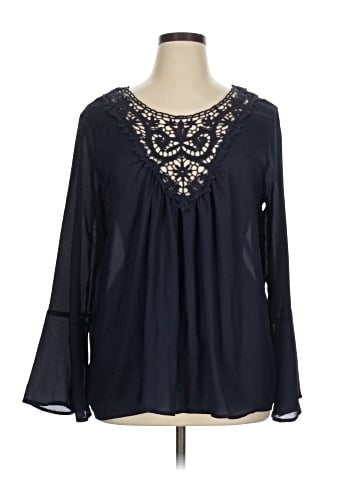 Forgotten Grace Long Sleeve Blouse (view 1)