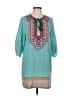 Urban Coco Teal 3/4 Sleeve Blouse Size L - photo 1