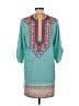 Urban Coco Teal 3/4 Sleeve Blouse Size L - photo 2