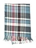 Unbranded 100% Acrylic Plaid Gray Blue Scarf One size - photo 2
