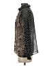 Antik Batik 100% Silk Print Black Long Sleeve Silk Top Size S - photo 5