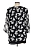 AB Studio 100% Polyester Black 3/4 Sleeve Blouse Size L - photo 2