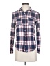 Mossimo Supply Co. Plaid Blue Long Sleeve Button-Down Shirt Size S - photo 1