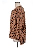 Unbranded 100% Polyester Animal Print Brown Long Sleeve Blouse Size XL - photo 5