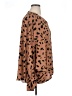 Unbranded 100% Polyester Animal Print Brown Long Sleeve Blouse Size XL - photo 4