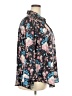 Torrid Floral Black 3/4 Sleeve Blouse Size 2X Plus (2) - photo 4