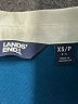 Lands' End 100% Cotton Color Block Blue 3/4 Sleeve Blouse Size XS - photo 7