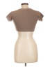 Betty Blue Brown Short Sleeve Turtleneck Size L - photo 1