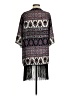 See You Monday 100% Polyester Black Kimono Size S - photo 2