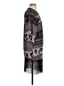See You Monday 100% Polyester Black Kimono Size S - photo 4