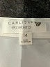 Carlisle 100% Polyester Ivory 3/4 Sleeve Blouse Size 14 - photo 7