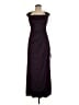 Xscape 100% Polyester Solid Burgundy Black Cocktail Dress Size 8 - photo 1