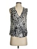 Generation Love 100% Silk Silver Sleeveless Silk Top Size S - photo 1