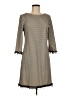 Madison Leigh Houndstooth Tan Casual Dress Size 8 - photo 1