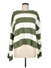 Simplee 100% Acrylic Stripes Green Pullover Sweater Size M - photo 1