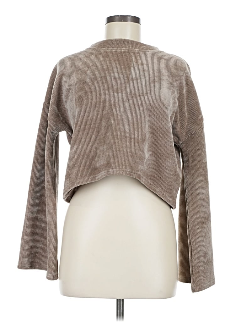 Glam Cardigan Sweater In Brown