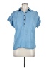 Blu Pepper Blue Short Sleeve Blouse Size M - photo 1