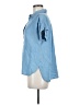 Blu Pepper Blue Short Sleeve Blouse Size M - photo 5