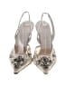 Badgley Mischka Metallic Ivory Gray Sandals Size EU 36 - photo 2