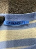 J. McLaughlin 100% Cashmere Stripes Blue Cashmere Pullover Sweater Size S - photo 6