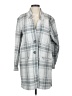 Maurices 100% Polyester Plaid Gray Coat Size S - photo 1