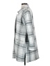 Maurices 100% Polyester Plaid Gray Coat Size S - photo 5