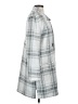 Maurices 100% Polyester Plaid Gray Coat Size S - photo 4