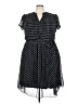 JBS 100% Polyester Polka Dots Black Casual Dress Size 22 - photo 1