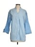Unbranded Blue 3/4 Sleeve Button-Down Shirt Size S - photo 1