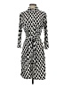 NY Collection Polka Dots Black Ivory Casual Dress Size S - photo 1