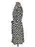 NY Collection Polka Dots Black Ivory Casual Dress Size S - photo 5