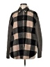 Steve Madden Checkered-gingham Gray Coat Size M - photo 1
