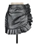The Impeccable Pig 100% Polyester Metallic Silver Formal Skirt Size S - photo 1