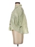 Zara Green 3/4 Sleeve Button-Down Shirt Size S - photo 5