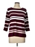 Liz Claiborne Stripes Burgundy Pullover Sweater Size L - photo 1