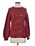Elsamanda Hearts Burgundy Pullover Sweater Size S - photo 1