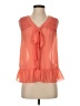 Darling 100% Polyester Orange Sleeveless Blouse Size S - photo 1