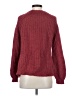 Elsamanda Hearts Burgundy Pullover Sweater Size S - photo 2