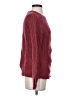 Elsamanda Hearts Burgundy Pullover Sweater Size S - photo 4